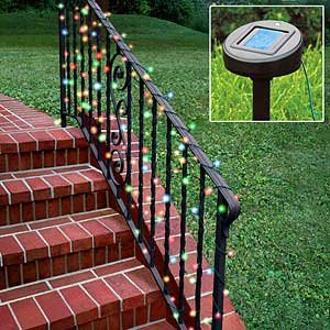 SOLAR POWERED XMAS LIGHTS MULTI