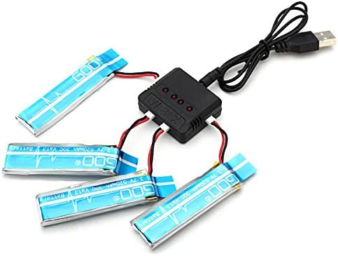 4 x WLtoys V977 V930 3.7V 520MAH Upgrade Battery With Charger