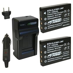 Wasabi Power Battery and Charger Kit for Sanyo DB-L50, DB-L50AU, VPC-FH1, VPC-FH1A, VPC-HD1000, VPC-HD1010, VPC-HD2000, VPC-HD2000A, VPC-TH1, VPC-WH1