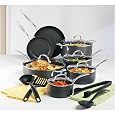 Cook at Home - 16 Piece Hard Anodized Non-Stick Cookware Set