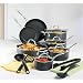Cook at Home - 16 Piece Hard Anodized Non-Stick Cookware Set