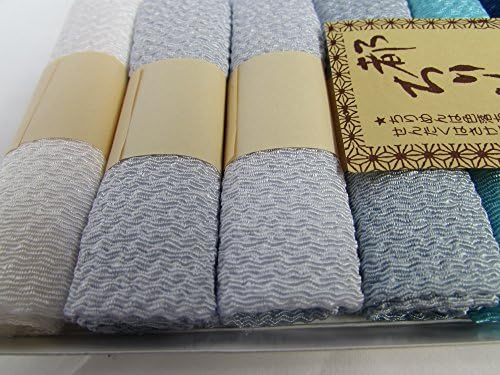 Blue Series 10 Assorted Pre-Cut (8.7 "× 6.5") Rayon Crepe MIYAKO Chirimen Fabric Quilt Patchwork