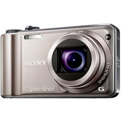 Sony DSC-HX5VN Digitalkamera (10 Megapixel Exmor R, 10fach optischer Zoom, 7,6 cm, LC-Display, Full HD Video, Bildstabilisator, Sweep-Panorama, GPS) gold