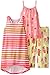 Komar Kids Big Girls' Flip-Flop Fun Sun Three-Piece Pajama Set