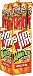 Slim Jim Monster Smoked Snacks, Original, 1.94-Ounce Sticks (Pack of 18)