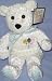 Salvino's Baby Bammers 14 White Teddy Bear, Hallmark Gold Crown