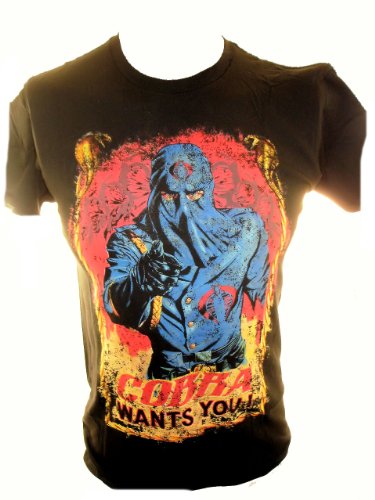  G.I. Joe Mens T-Shirt - Cobra Wants You Distressed Slim Fit GI Joe" "