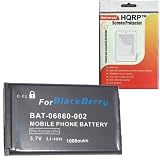 HQRP C-S2 Battery for RIM Blackberry 7100g / 7100i / 7100r / 7100t / 7100v / 7100x Cell Phone Replacement plus HQRP Universal Screen Protector