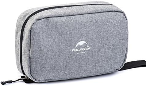 Sportfit Naturehike Portable Waterproof Travel Toiletry Bag Cosmetics Bag Outdoor Toiletry Wash Bag Ultralight Storage Bag with Mirror (Heather Grey)