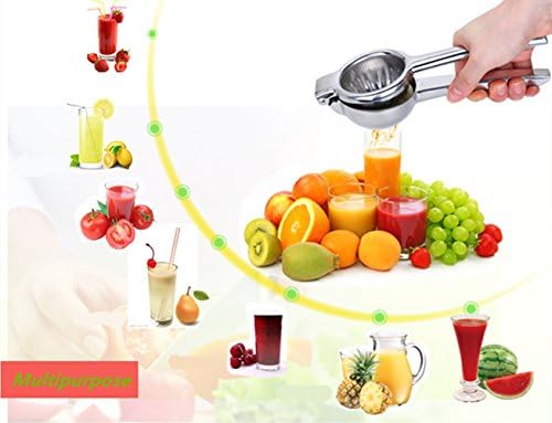 Citrus Juicer, Chefor Stainless Manual Hand Press Juicer, Lemon Squeezer, Robust &amp; Durable, Dishwasher Safe, Silver