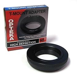 Opteka T-Mount Adapter for Canon EOS Rebel T2i, T1i, XS, XSi, XTi, XT, 60D, 50D, 40D, 30D, 20D, 7D, 5D, and 1D Digital SLR Cameras