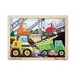 Construction Site 12 pc Wooden Jigsaw Puzzle by Melissa & Doug
