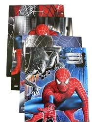 Marvel Heroes School Supplies - Spider-man 3 Portfolio Folders (6 pcs set)