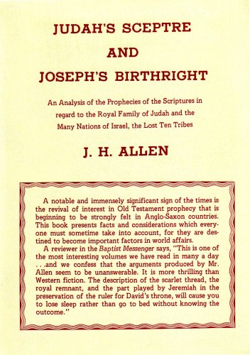 Judah's Sceptre and Joseph's Birthright under Prophecy in The Books Store