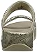 FitFlop Women's Lulu Metallic Snake Slide, Pale Gold, 7 M US