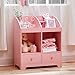 Teamson Kids Windsor Wooden Storage Cubby, Pink