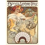 Calendar Poster for Biscuits Lefevre-Utile, by Alphonse Mucha (Print On Demand)