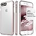 iPhone 7 Plus Case, Clear Rose Gold SaharaCase Protective Kit Bundle with [ZeroDamage Tempered Glass Screen Protector] Rugged Protection Anti-Slip Grip [Shockproof Bumper] Slim Fit (Clear)