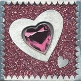 Heart Jewel Leather Luggage Tag