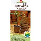 10 Burpee Fiber Seed Starting Peat Pots 3" Square
