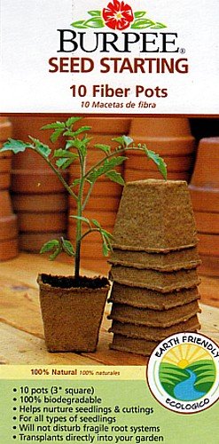 10 Burpee Fiber Seed Starting Peat Pots 3