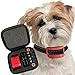 Our K9 Red Small Dog No Bark Collar - Anti Bark Static Shock Control - 7 Levels Button Adjustable Sensitivity Control - Warning Beep Then Shock for 9 - 70 lb. Dogs - Low Battery Alarm