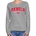 NCAA UNLV Runnin Rebels Ladies Ash Logo Arch Long Sleeve Classic Fit Tee