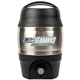 Seattle Seahawks 1 Gallon Tailgate Keg Stainless Steel Gallon Water Bottle