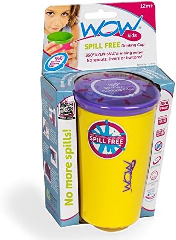 Yellow Wow Cup Spill Free Design