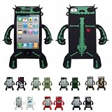 Apple iPhone 4 ( iPhone 4G, iPhone 4th Generation) 16GB 32GB ROBOT Silicone Skin Case Cover + Free Screen Protector (Many Colors Available)