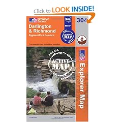 Darlington and Richmond (OS Explorer Map Active)