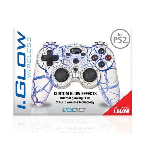 Playstation 2  i.Glow 2.4 GHZ Wireless Controller with 5 built in LED's (Without Rumble)