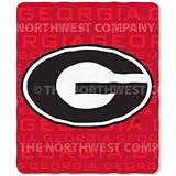 Georgia Bulldogs NCAA Light Weight Fleece Blanket (031 Series) (50x60)
