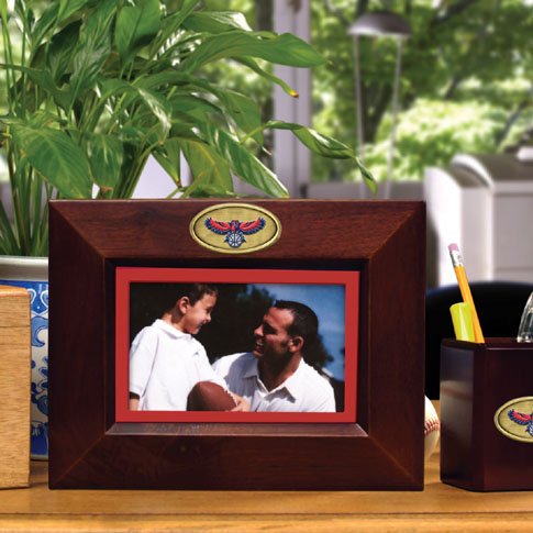 Atlanta Hawks BROWN Landscape Picture Frame