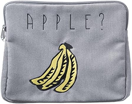 Anello APPLE? Wool Melton Fabric Zip Clutch Bag (Gray)