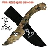 Elk Ridge TA-28 Fixed Blade Knife 8-Inch Overall Designed by Tom Anderson