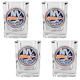 NHL New York Islanders Four Piece Square Shot Glass Set