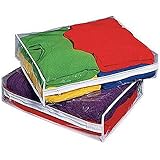 Clear Vinyl Sweater Bag (set/6) (Clear)(14"W x 18"D x 4"H)