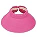 HDE Sun Visors for Women Roll Up Hat Beach Shade Sun Hats Packable Straw Cap