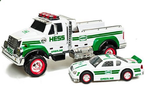 2011 Hess Flatbed Toy Truck and Race Car 2011 hess flatbed toy truck