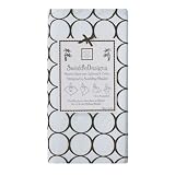 SwaddleDesigns Lightweight Marquisette Swaddling Blanket - Pastel Blue with Brown Mod Circles