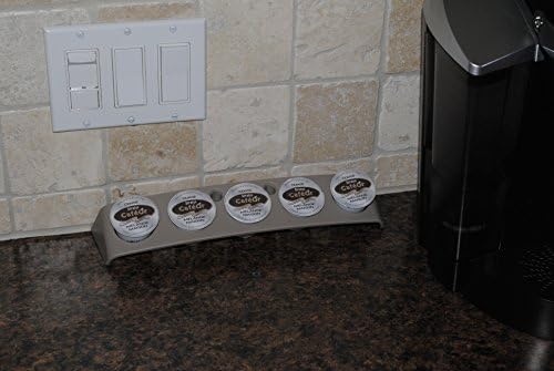 K Cup Holder- Special Designed, Space Saver, Universal Position "K Cup Rack" for Convenient Use (Beige). No K Cups Included.