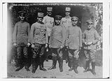 Photo (S): German Commanders awarded Iron Cross: Gen. Stolzman, Lt. Purtscher, Maj. Klette, Capt. V