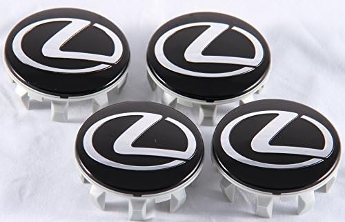 Lexus Center Wheel Cap Floating Self Leveling with Black logo 62 mm