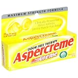 Aspercreme Odor Free Topical Anagesic Cream, 3-Ounce Tubes (Pack of 4)