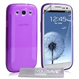 Samsung Galaxy S3 Silicone Gel Blade Case - Purpleby Yousave Accessories