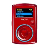 Sandisk - Lecteur Mp3 - FM - Clip - Ecran - 2 Go - Rouge