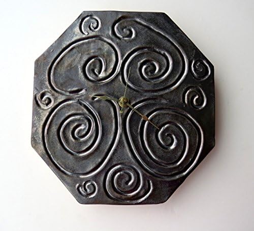 Clock- Timeless octagon wrought iron look wall clock