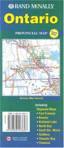 City Travel Guides Discounted  Books : Ontario Provincial Map