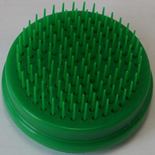 Molor Scalp Stimulating Shampoo Brush Self-Cleaning Body and Head Massaging Scalp Brush - Soft Plastic Retractable Bristles - Ideal for Wet and Dry Hair Green 2PK Made In USA